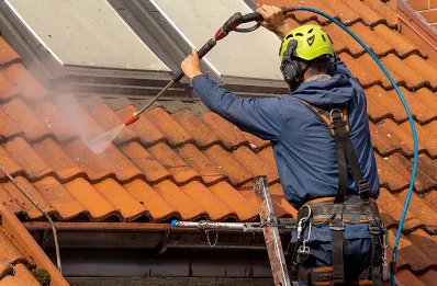 Démoussage et hydrofuge de toiture à Rodemack